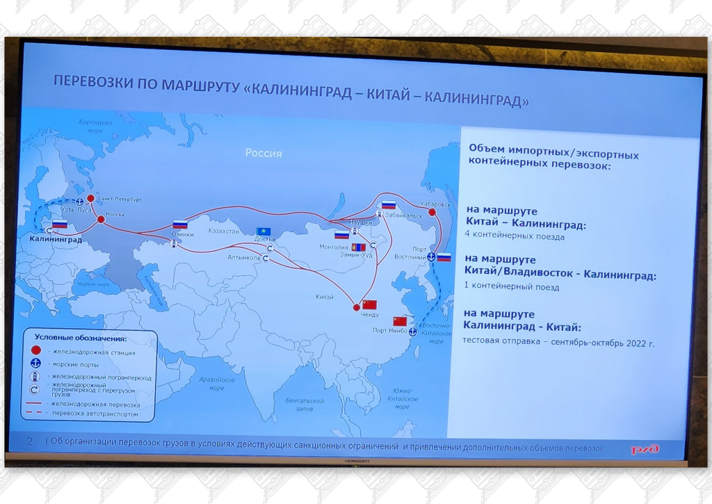 Презентация 2 к статье «Общие проблемы Беларуской и Калининградской железных дорог», слайд 1