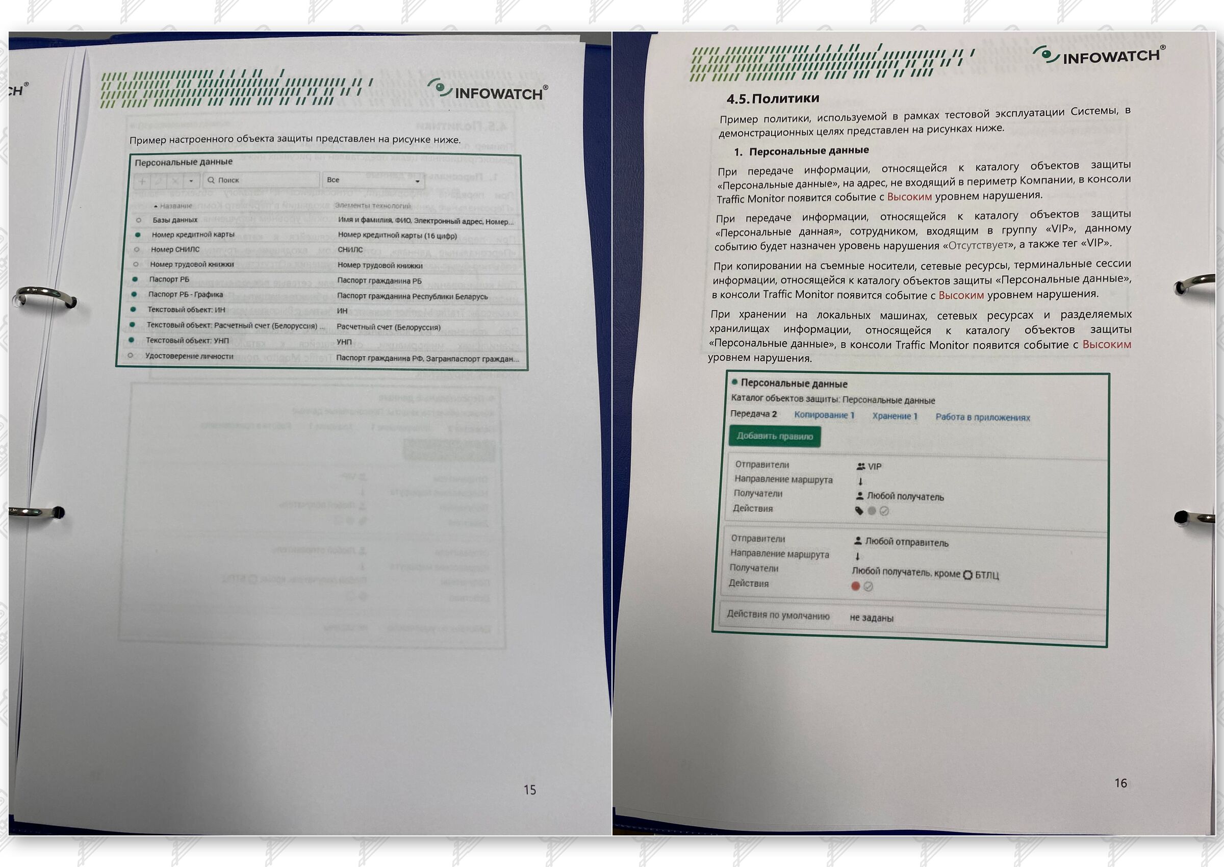 Итоговый отчет по результатам тестового использования DLP на базе программного комплекса InfoWatch, лист 9