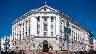 Здание Управления Белорусской железной дороги на перекрёстке