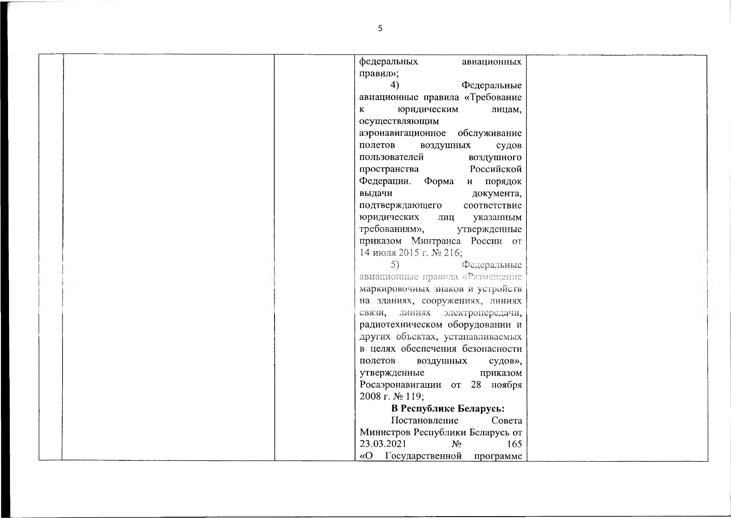 Союзная программа по унификации регулирования транспортного рынка, 2021, лист 5